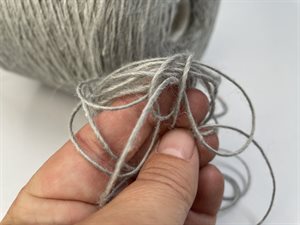 Sultano - drønlækker wool / silke / hør, grigio, ca 100 gram
